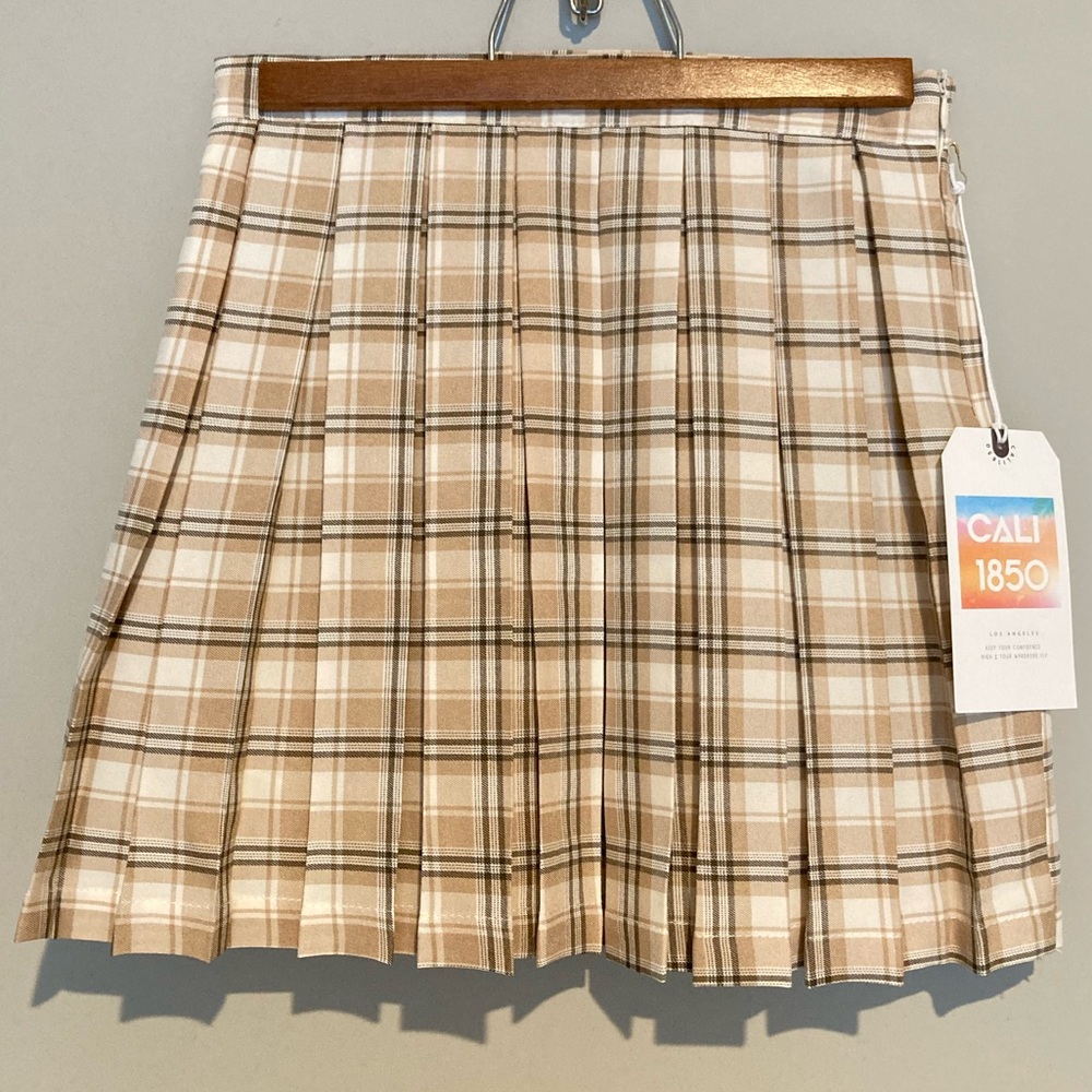 Plaid Pleated School Girl Skirt